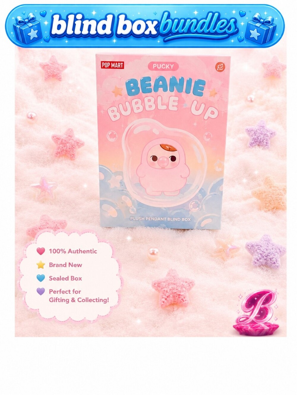 Bundle Deal Plucky Beanie Bubble Up Hard To Find Authentic Sealed Blind Box